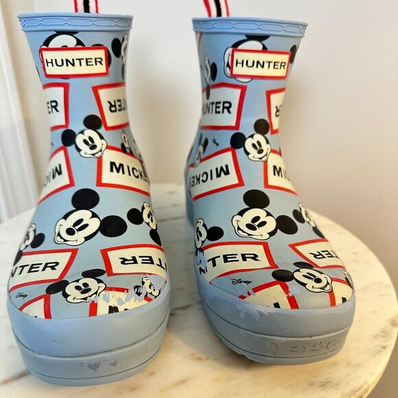 HUNTER x DISNEY Mickey Mouse Rain Boots in Multi Size US 8 / UK 6 - Picture 4 of 8